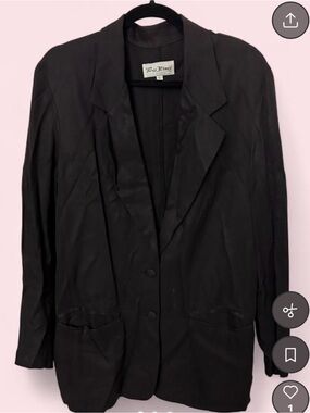 Paris Blues Black Relaxed-Fit Women's Blazer